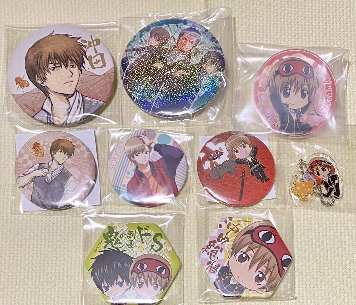 沖田総悟原作】銀魂 HEROES コレクション 缶バッジ 沖田総悟 原画 原作